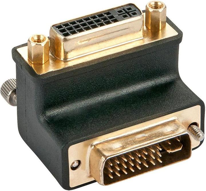 Actual product image Lindy DVI Adapter 90 Grad nach unten (DVI, 13 cm)
