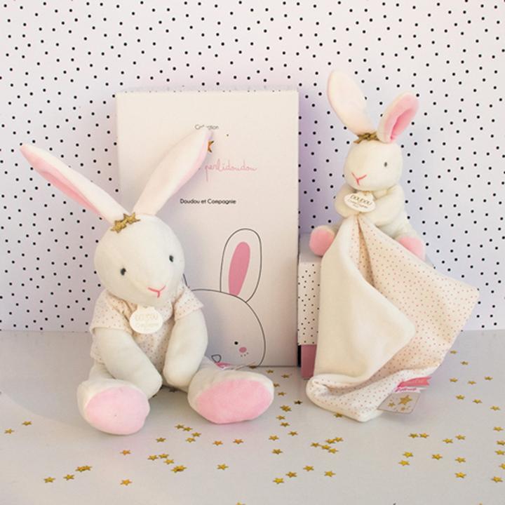 Produktbild Doudou et Compagnie Plüschhase mit Geschenkbox (25 cm)