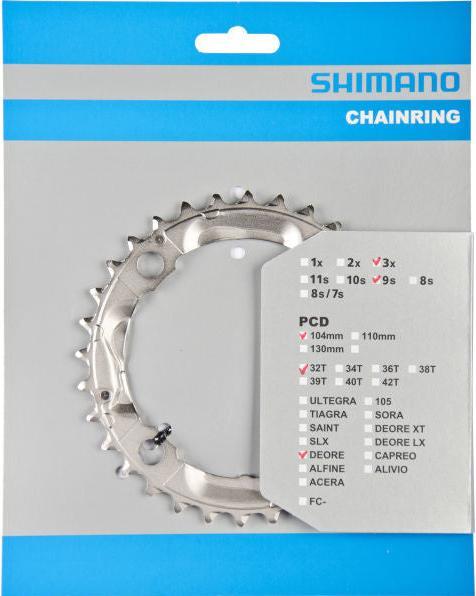 Produktbild Shimano Kettenblatt Deore FC-M532 32 Zähne silber (32)
