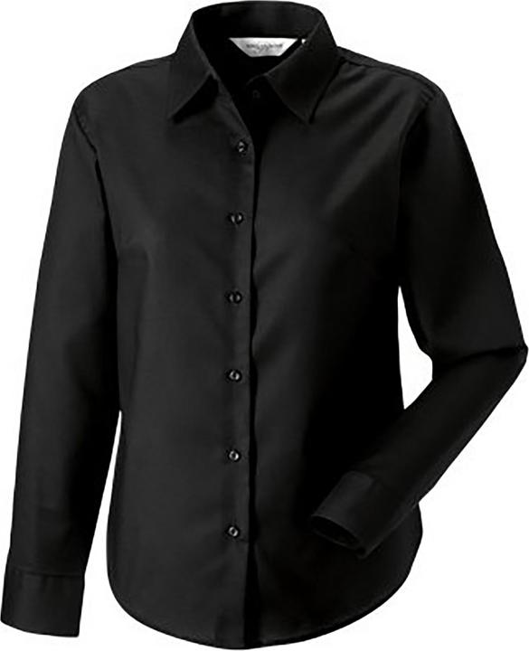 Produktbild Russell Collection Easy Care Oxford Bluse Langarm (4XL)