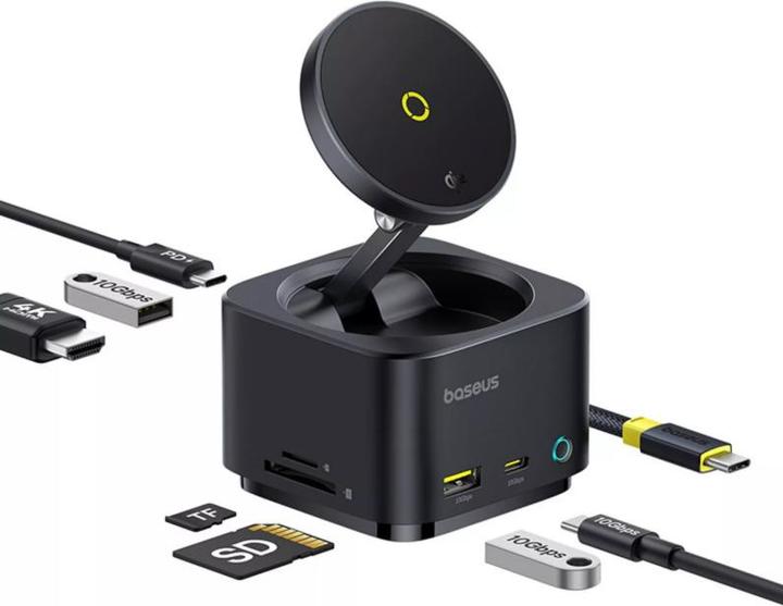 Produktbild Baseus MagPro 7-in-1 USB-C Hub (USB-C, 7 Ports)