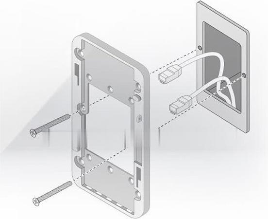 Immagine prodotto HPE E Aruba AP-500H-MNT1 Kit con adattatore di montaggio a parete a una porta per AP serie 500H