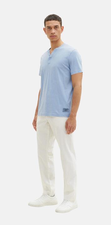 Image du produit Tom Tailor T-Shirt Kurzarmshirt mit Henley-Ausschnitt und ausgewaschener Optik (XL)