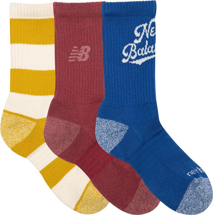 Immagine prodotto New Balance Calzini Active Graphic Crew per ragazzi, confezione da 3 (confezione da 3, M)
