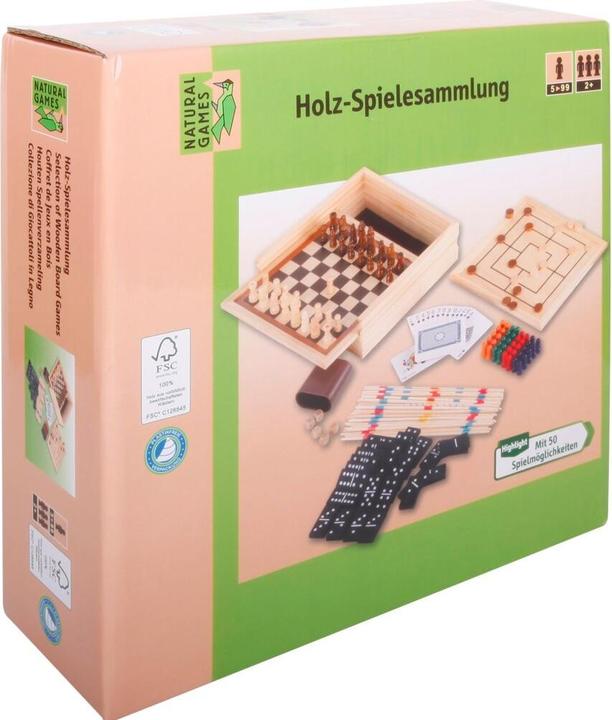 Natural games NG Wooden game collection 50 in 1 (German)