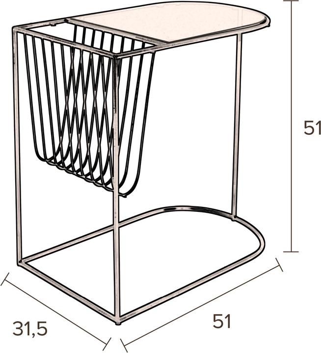 Actual product image Dutchbone Eileen (51 x 31.5 x 51 cm)