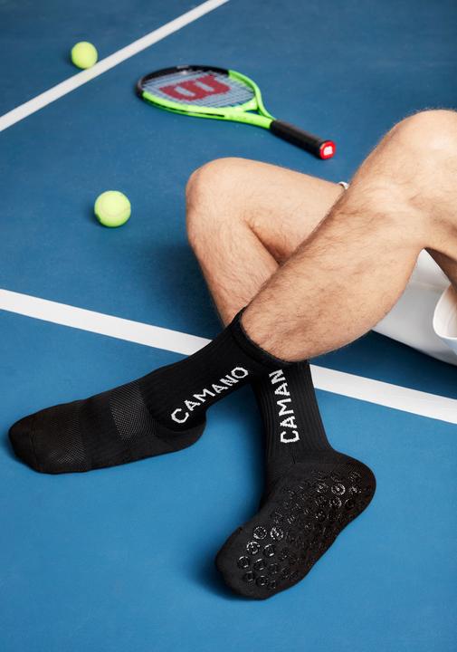 Immagine prodotto Camano Calze sportive con grip Extra strong Calze da calcio antiscivolo Calze da tennis Calze che (35, 38)
