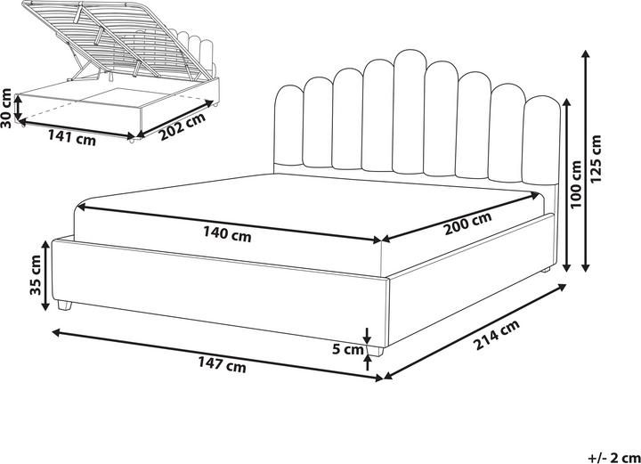 Actual product image Beliani Vincennes (140 x 200)