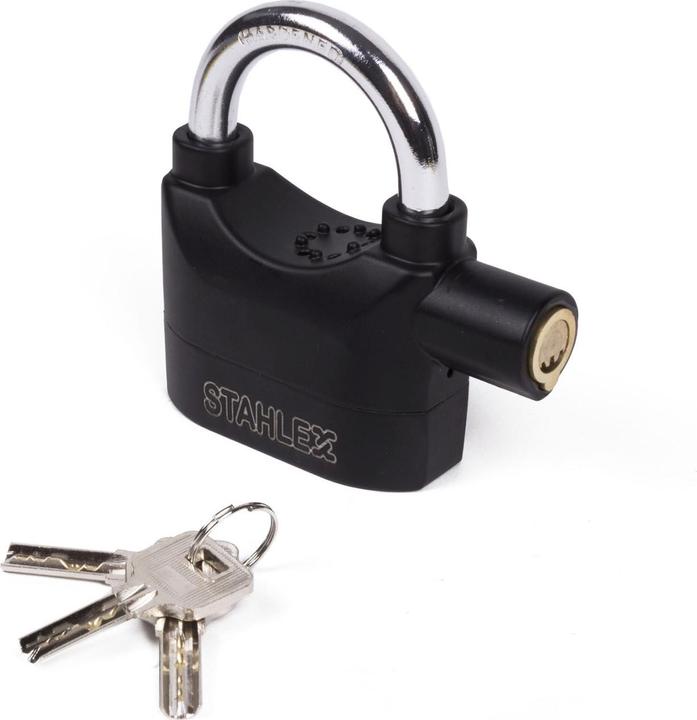 Actual product image Stahlex Padlock with alarm function