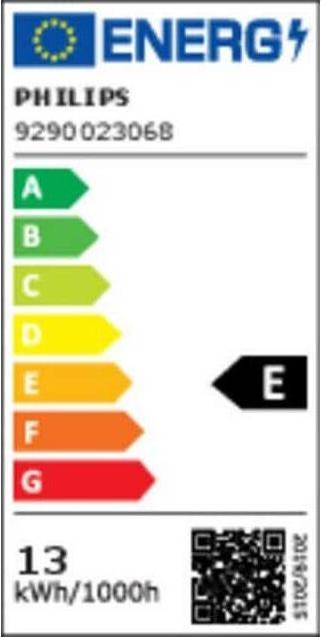 Energie-Label Philips LED Bulbs (E27, 13 W, 1521 lm, 3 x, E)