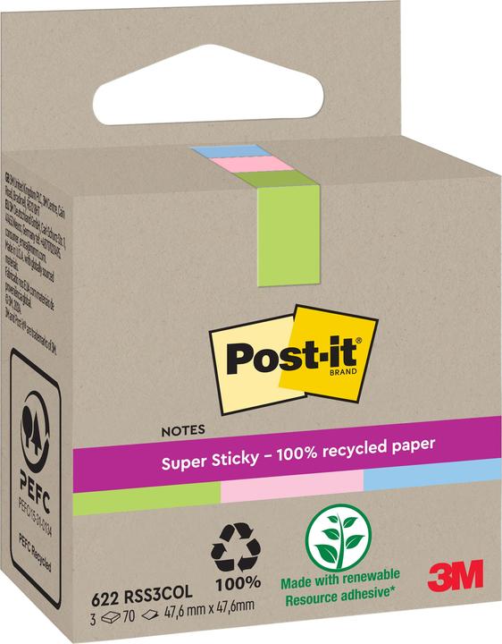 Image du produit Post-it Super Sticky (47,6 x 47,6 mm)