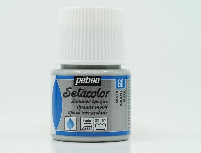 Immagine prodotto Pebeo Setacolor Opaco (Argento brillante, 45 ml)