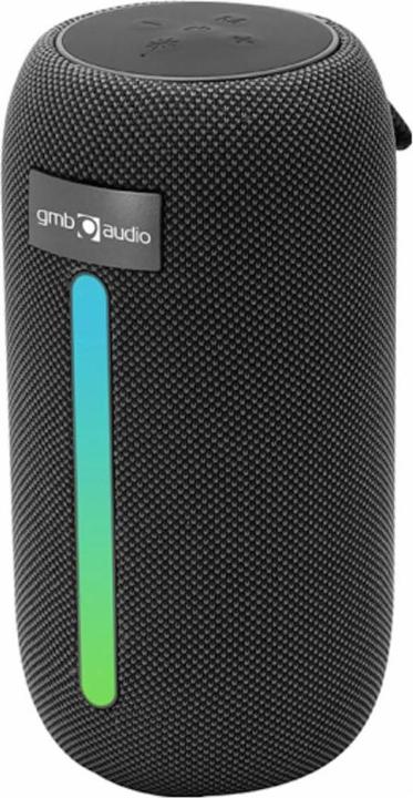 Gembird Wired speakers Portable Speaker||Black|Portable/Wireless|Bluetooth|SPK-BT-LED-07 (4 h, Rechargeable battery operated)