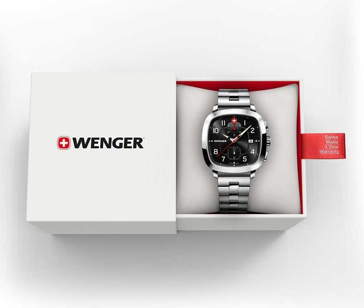 Immagine prodotto Wenger Vintage Sport Chrono 01.1933.109 (Fatto in Svizzera, Cronografo)