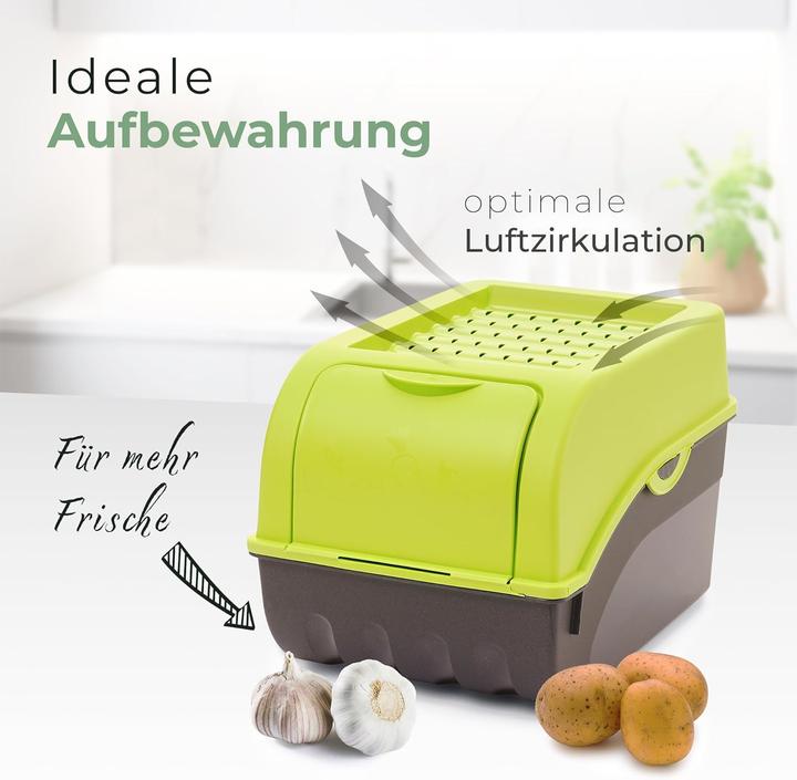 Actual product image Novaliv Vegetable Box Set, Green (29 x 20 x 14 cm, 9 l)
