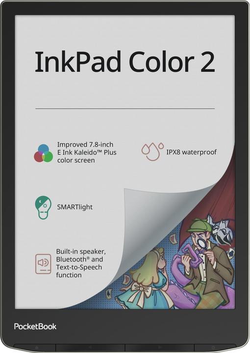 Actual product image PocketBook InkPad Color 2 (7.80", 32 GB, Moon Silver)