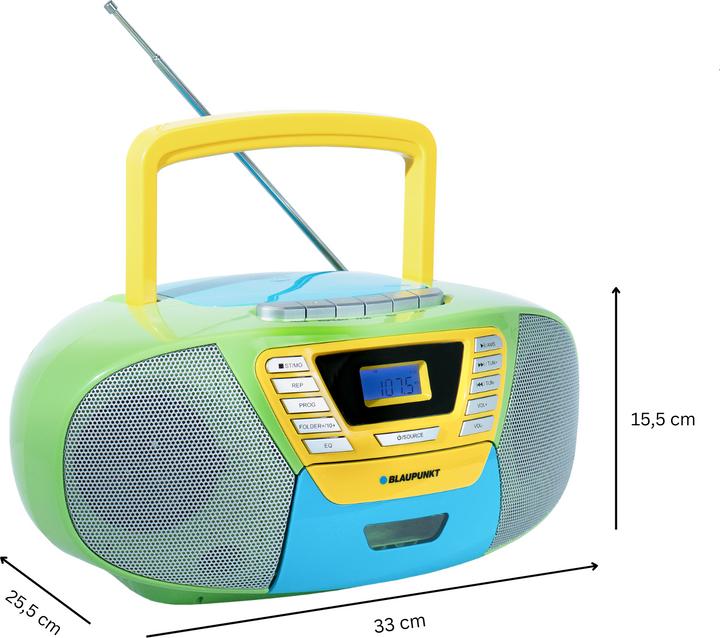 Produktbild Blaupunkt Boombox Mit CD Player Für Kinder | B 120 (MW, FM, UKW, Bluetooth)