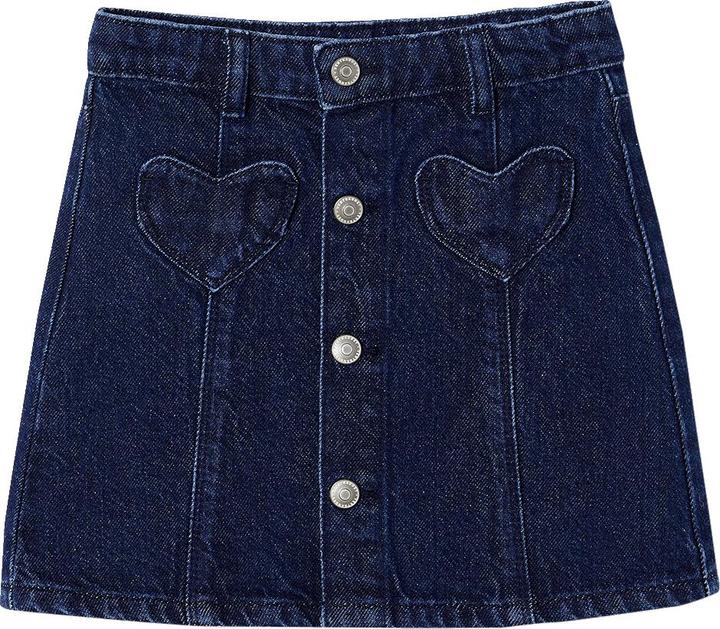 Vertbaudet Mädchen Jeansrock mit Knöpfen