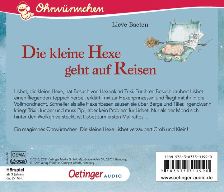 Produktbild Die kleine Hexe geht auf Reisen (Ursula Illert, Lieve Baeten, Frank Gustavus, Carla Sachse, Angelika Kutsch, Deutsch)