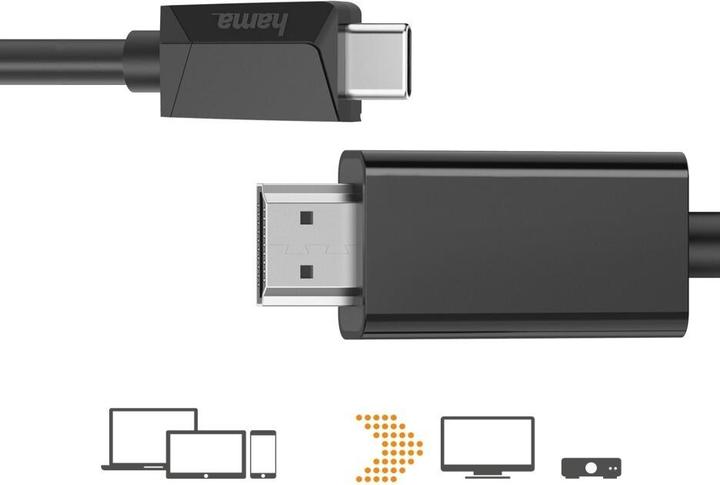 Actual product image Hama USB Typ C — HDMI (Typ A) (1.50 m, HDMI)