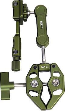 Actual product image Sirui MA-G Crap Clamp with Magic Arm and smartphone holder Green