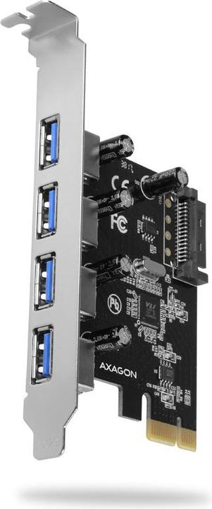 Axagon PCEU-430VL Contrôleur PCIe 4x port USB 3.2 GEN 1, UASP, chipset VIA