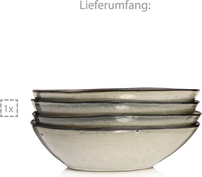 Produktbild Sänger Geschirr Salatschalen Set Capri Grau (0.76 l, 4 x)