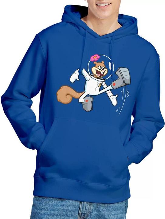 Immagine prodotto Spongebob Squarepants Karate Felpa con Cappuccio Sandy Cheeks Uomo (XL)