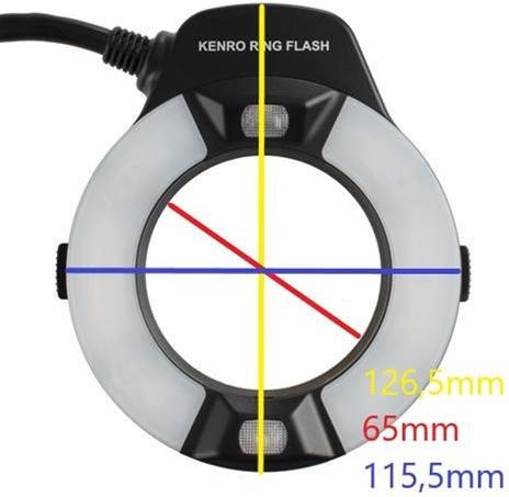 Actual product image Kenro TTL Macro Ring Flash KFL201C for Canon (Set)