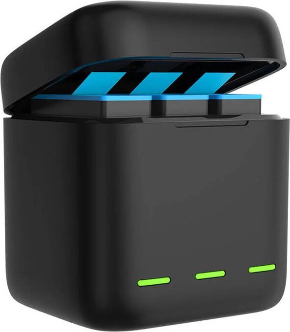 Image du produit Telesin Chargeur de boîte à trois canaux + 3 batteries (GoPro Hero 9, GoPro Hero 11, GoPro Hero 10, GoPro Hero 12)