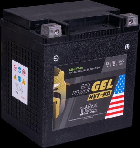 Image du produit Intact GEL-HVT-02 Bike-Power Gel 32Ah Batterie moto GHD32HL-BS (12 V, 32 Ah, 445 A)