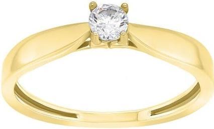 Brilio Silver - Gold-plated engagement ring GR114Y - Circuit: 52 mm (52)