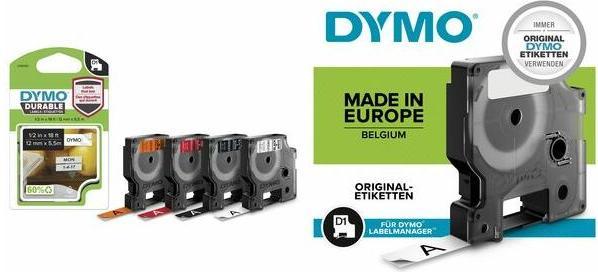 Actual product image Dymo D1 (1.20 cm, Black)
