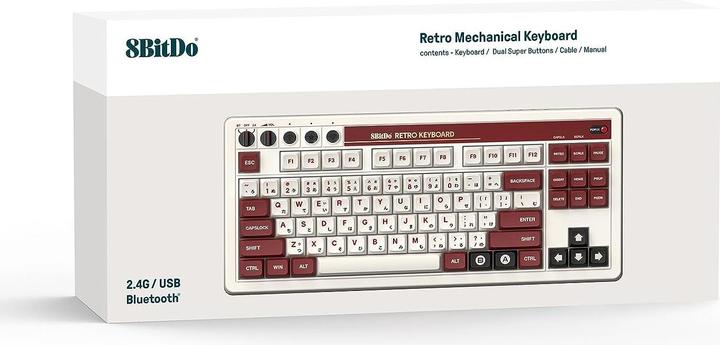 Immagine prodotto 8bitdo Tastiera meccanica sostituibile a caldo 87 tasti (DE, Senza fili)
