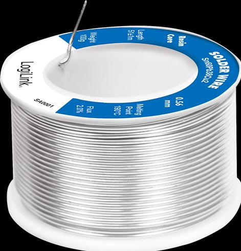 Actual product image LogiLink Solder wire Ø 0.56 mm, 2% copper content, 100g roll