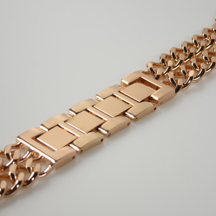Produktbild PhoneLook Luxuriöses Edelstahl Armband mit unsichtbarem Verschluss gold (38 mm, 40 mm, 41 mm, Aluminium)