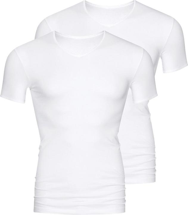 Mey 2er Pack Software T-Shirt mit V-Ausschnitt