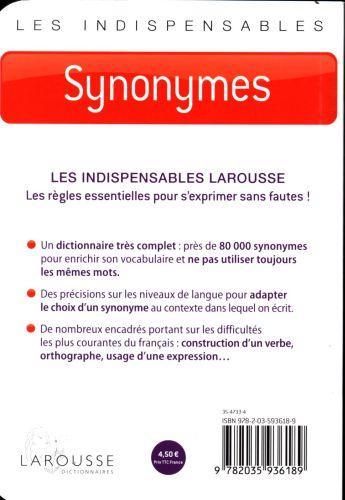 Produktbild Synonyme (Französisch, Collectif, 2017)