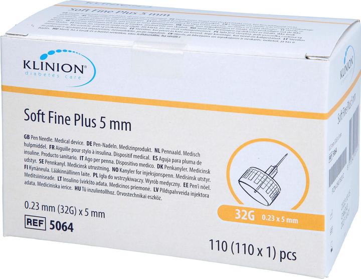 Klinion soft fine plus 5mm, 110 St KAN (Pen Nadeln + Einmalkanülen)