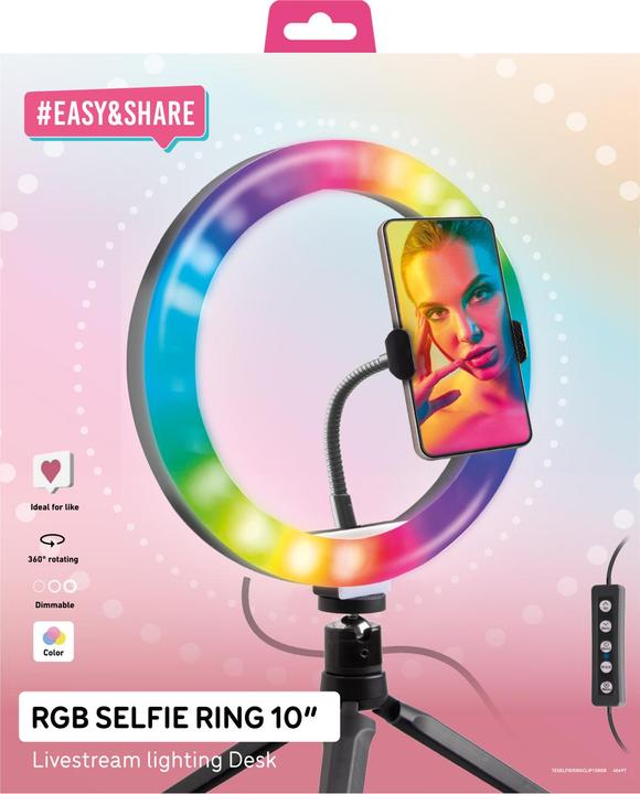 Image du produit SBS Multicolore Ring Light med tripod (éclairage annulaire)
