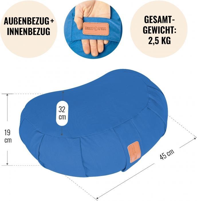 Produktbild Gorilla Sports Yoga Halbmondkissen (19 cm)