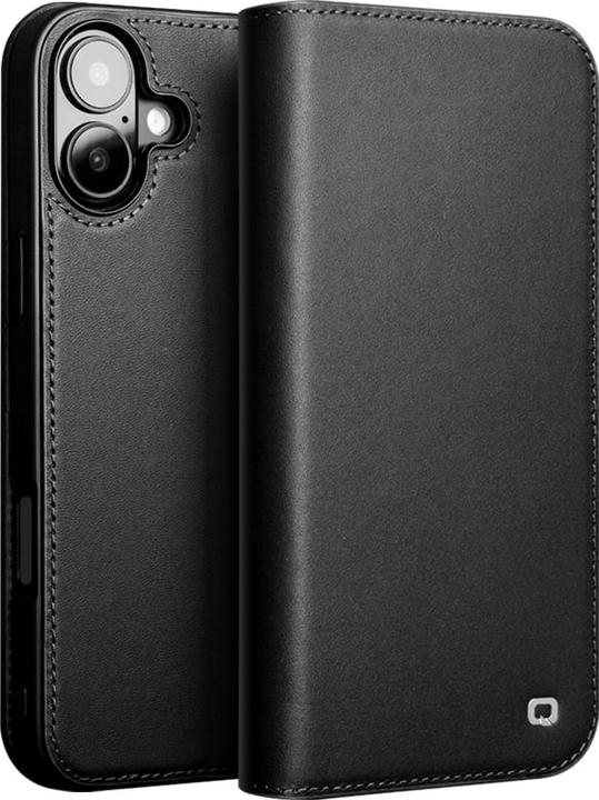 Produktbild QiAlino Hülle Flip Mattschwarz (Apple iPhone 16)