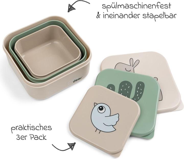 Produktbild Done by Deer Snackbox-Set Lalee Sand Mischung 3-er Pack