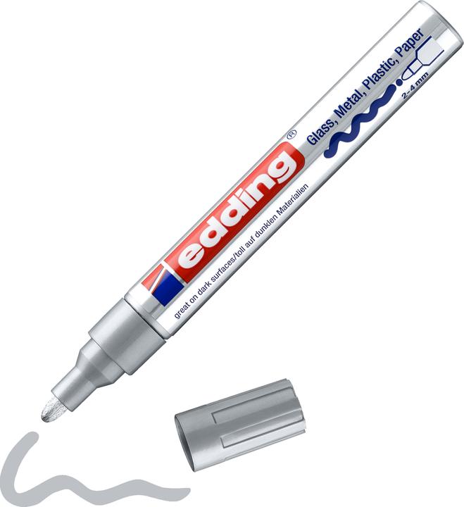 Image du produit Edding 750 Marqueurs à peinture brillante (Silver, 2 mm, 1 x)