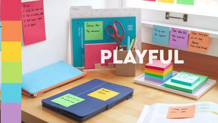 Produktbild Post-it Super Sticky Z-Notes Playful (76 x 76 mm)