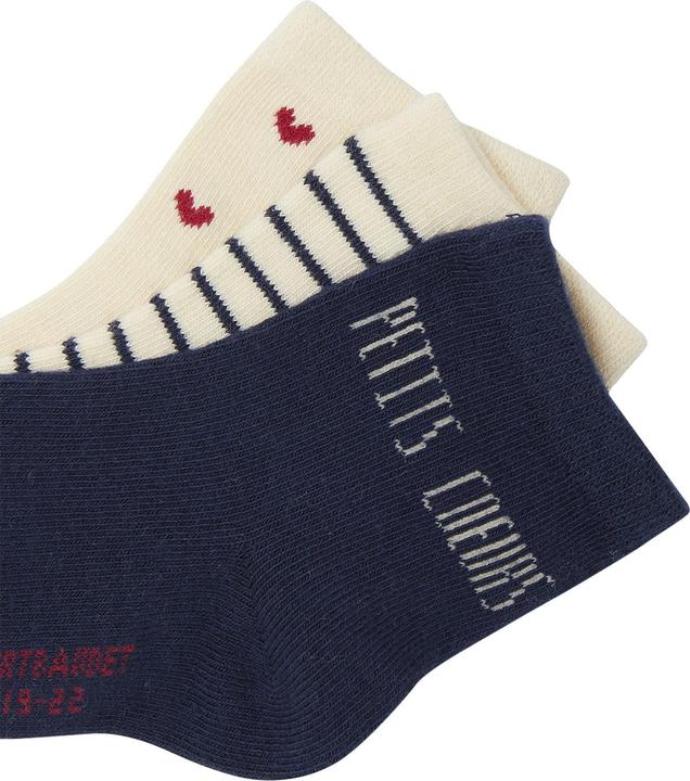 Actual product image Vertbaudet 3er-Pack Mädchen Baby Socken mit Herzen Oeko-Tex (pack of 3, 18)