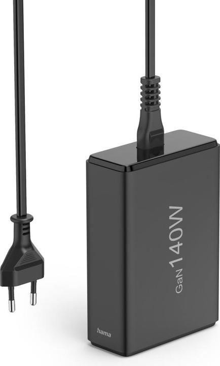 Immagine prodotto Hama Stazione di ricarica 5 porte, GaN, caricatore rapido, 3xUSB-C, 2xUSB-A, PD, 140 W, SW (140 W)