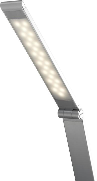 Actual product image Alco Albert 924-28 - LED desk/workstation lamp with stand, silver, dimmable in 3 steps (400 lm)