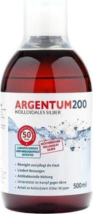 Immagine prodotto Aura Argentum200 argento colloidale (50 ppm) - Tonico 500 ml (Acqua tonica, 500 ml)