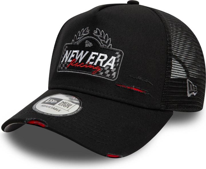 New Era Mesh Trucker Cap - Motorsport Racing Schwarz (One Size)